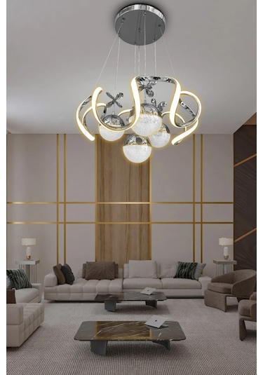 Arya Xl 4 Top Modern Salon - Oturma Odası Avizesi Renkli