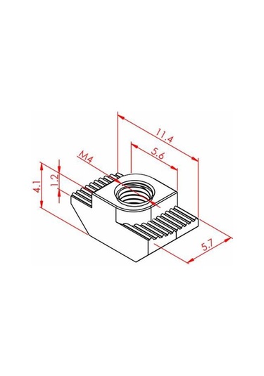 Tırtıllı Somun 20-25 M4 K6