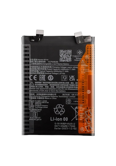 Teknonet Xiaomi Poco F4 Uyumlu Teknonet 4500 Mah Batarya - Siyah