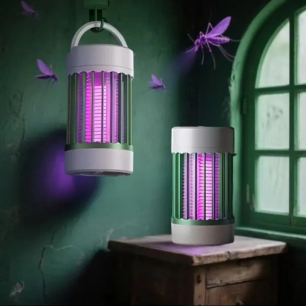 Trendooze Gaojunshop01 Gri Usb Taşınabilir Sivrisinek Öldürücü Lamba Ev İçi Böcek İzleyici Petsafe