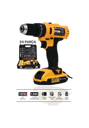 Mur-Cell BX-9014 12V Darbeli Matkap