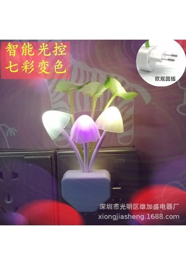 Moly Çiçekli Dekoratif Rgb Sensörlü Gece Lambası Çok Renkli