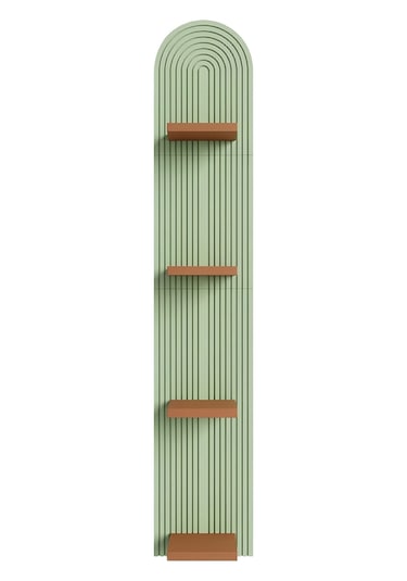 Fibrika Store Vertex Modern Duvar Saksılığı & Dekoratif Bitki Rafı Yeşil Kahverengi