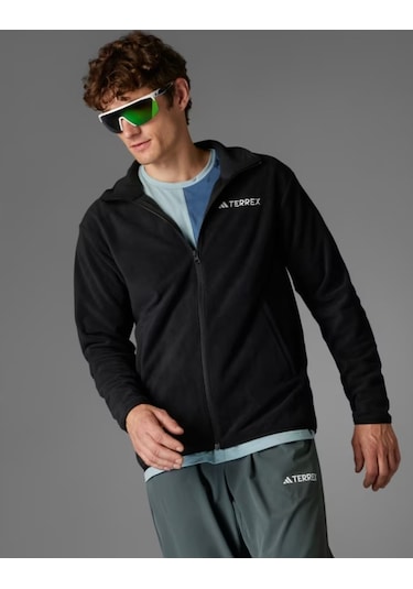 Adidas Multi Essentials Full-zip Fleece Erkek Polar Ceket Jp0795 Siyah