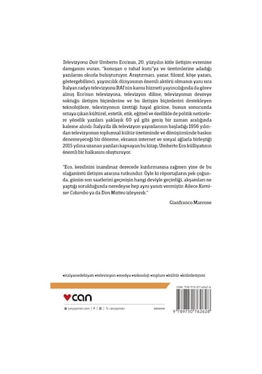 Televizyona Dair - Umberto Eco - Can Yayınları
