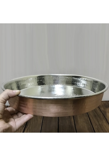 Bakır Fırın Tepsisi 35 CM Bakır