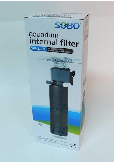Sobo Wp-3200F Akvaryum İç Filtre 1200 Lt/S