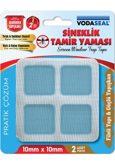 Vodaseal Yapışkanlı Sineklik Tamir Yaması 10 X 10 Mm. - 2 Parça 1 Adet