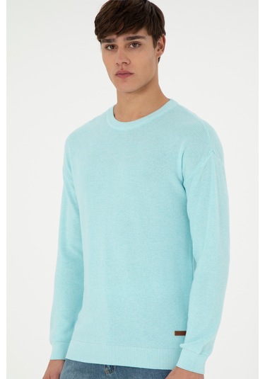 U.s. Polo Assn. Erkek Kazak /triko 50298267-vr112 Acık Mavı Melanj Açık Mavi