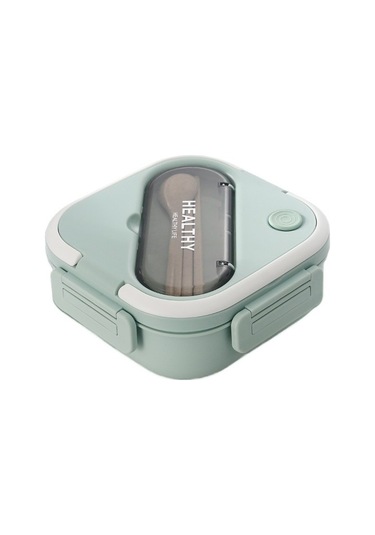 Pratik Ve Şık Bento Yemek Kutusu Ofis Ve Okul İçin Ideal Öğle Yemeği Saklama Kabı Yeşil