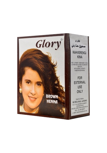 Glory Glory Kahverengi Hint Kınası (Brown Henna) 10 Gr Paket