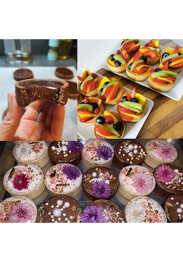 4.5-20 Cm Muffin Halkaları Kek Kalıbı Paslanmaz Çelik Pasta Halkaları Pişirme Crumpets Tatlılar İçin 6.5cm
