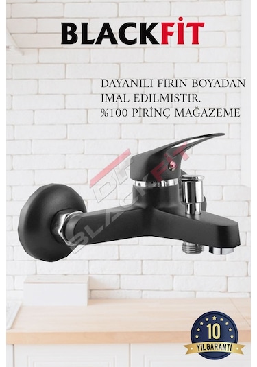 Siyah Tepe Duş Seti Tasarruflu Duş Robotu Banyo Bataryası Mutfak Bataryası Lavabo Bataryası Siyah