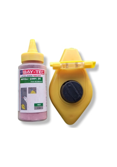 Bay-Tec Boyalı Gönyeli Çırpı İpi Kırmızı 30 M 115 G