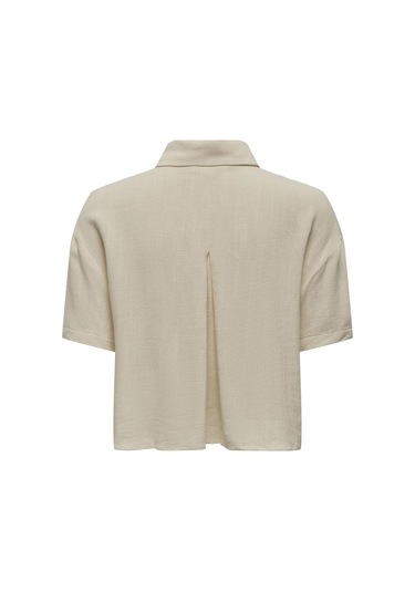 Only Kadın Onlsiesta Kısa Kollu Regular Fit Keten Gömlek - 15322267 001