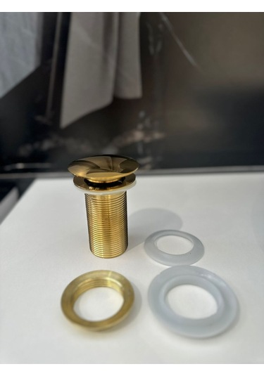 Nefa Yapı Altın Lavabo Sifonu Pup-up Bas-çık Gold Sifon Diğer