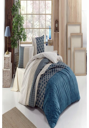 Kristal Çift Kişilik Light Nevresim Takımı Nil Turkuaz