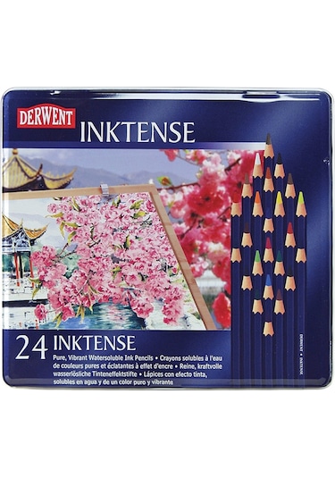 Derwent Inktense 24Lü Sulu Boya Kalem Seti 0700929