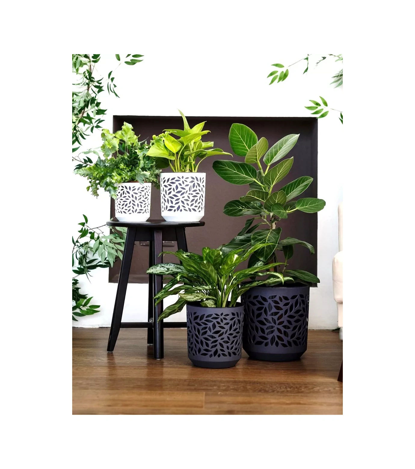 La Decoro İç Mekan Çiçek Saksısı, Çiçek Saksısı, Leaves Saksı 240787142