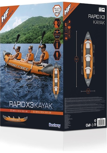 Bestway Hydro-Force Lite Rapid X3 Inflatable Kayak Şişme Kano