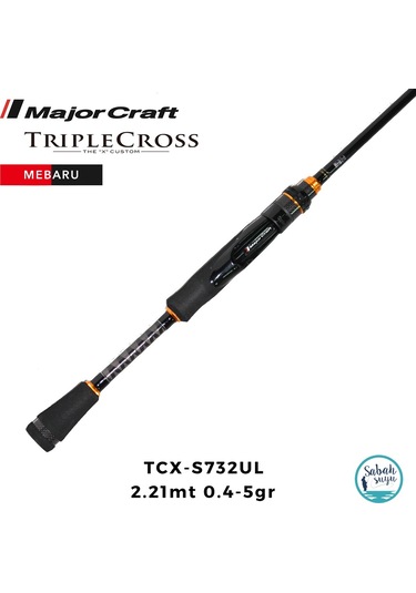 Major Craft Triple Cross Tcx-s732ul Mebaru Solid 2.21mt 0.4-5gr 2p Lrf Kamış