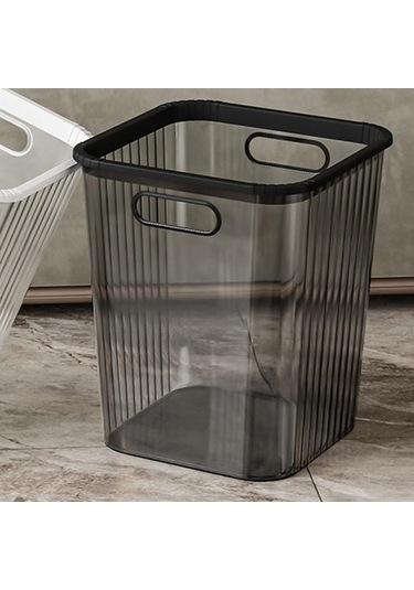 Pazly Suntek Siyah S Oturma Odası Minimalist Kovası Kağıt Çöp Atık Au Siyah