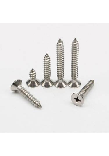 Sunta Vidası 3.5x50 Sunta Vidası 500 Adet Dın 7505 Vida