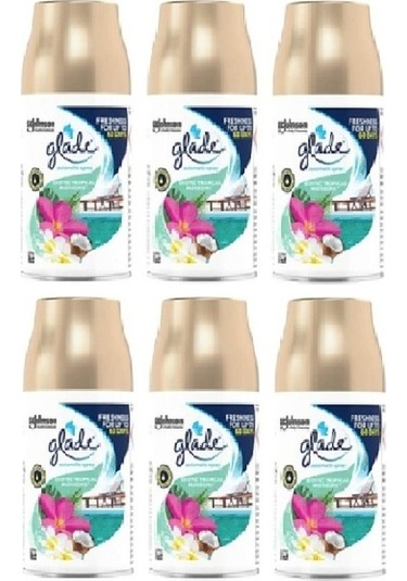 Glade Otomatik Sprey Oda Parfümü Yedek Bahar Kokuları Tropikal Floral 6 x 269 ML