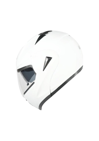 Çene Açılır Vizörlü Kask Vrt Beyaz Xl Ce Belgeli- Oem