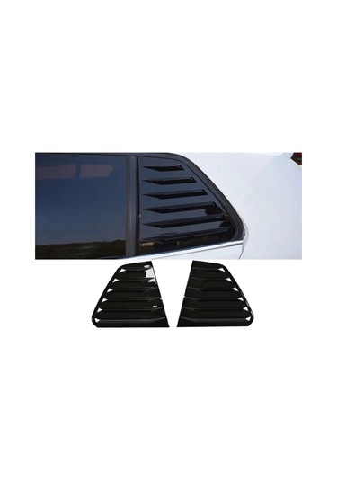 Golf 7 - 7,5 2012 - 2020 İçin Uyumlu Kelebek Cam Kaplaması R Parlak Siyah Abs Piano Black