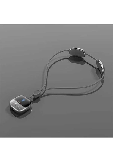 Dm Taşınabilir Boyun Masaj Aleti - Servikal Omurga Masaj Cihazı Gri, Boyun Ağrısı Giderici Gri