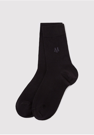 Mavi - Siyah Soket Çorap 090250-26341 Siyah