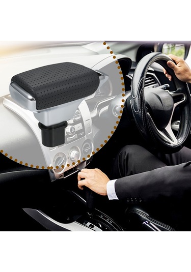 Ranyeek Renault İçin Mat Siyah Otomatik Vites Çubuğu Kısa Tipi Pu+plastik Vites Düğmesi Siyah