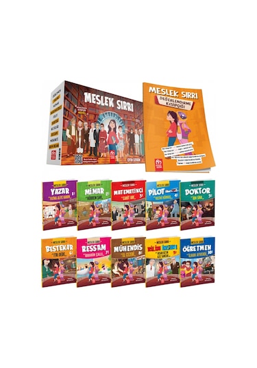 3. Ve 4. Sınıf Meslek Sırrı Hikaye Seti 10 Kitap Model Çocuk