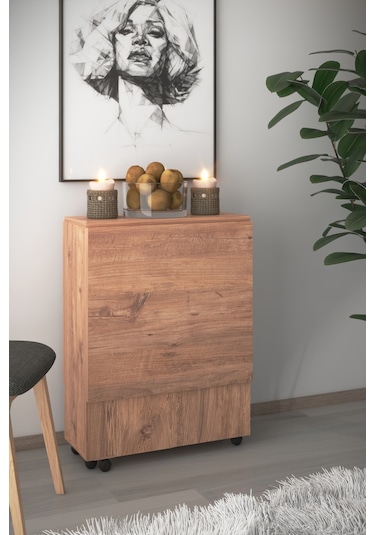 Dekorfim DF01110AC Pratik Portatif Katlanır Masa Mutfak ve Yemek Masası