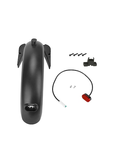 Yaozixa G30 Max Elektrikli Scooter İçin Arka Palet Seti: Su/çamur Engelleyici + Su Geçirmez Fren Lambası, Kolay Kurulum, Dayanıklı Abs+pc Malzeme Çok Renkli