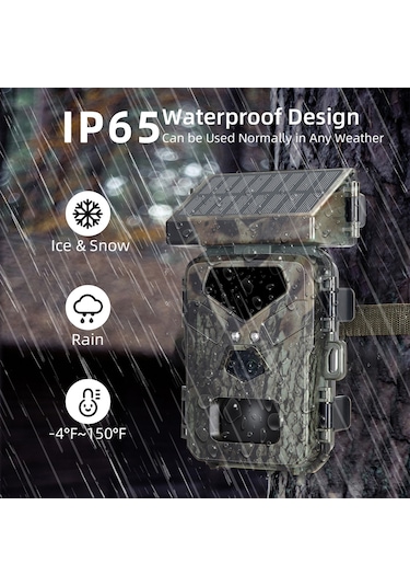 Hallow-20mp/1080p Avcılık Kamera 0.3s Tetik Hızı Gece Görüş Kamuflaj