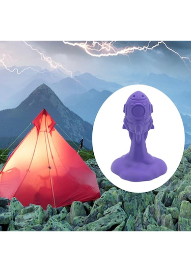 Homyl Çadır Direği Yıldırımdan Korunma Kapağı Kamp Mor Mor