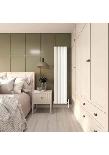 Lojimax Alüminyum Çift Panel Yatay Radyatör Opriment Double 600x1036mm 10 Dilim Dokulu Beyaz 916 W Yüksek Isıl Güç