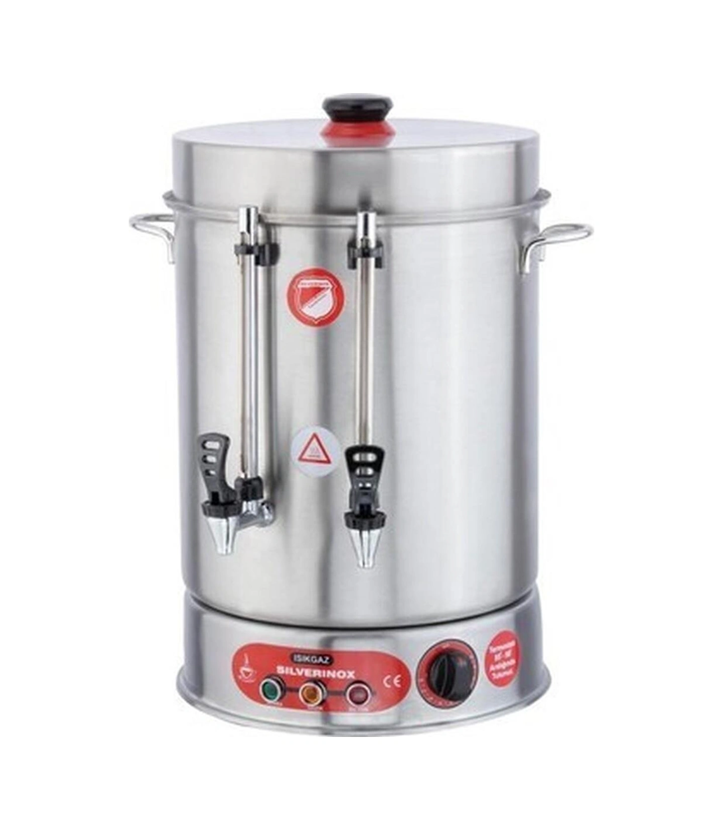 Işıkgaz Silverinox Ikazlı Çay Makinesi, Metal Musluklu, 160 Bardak Kapasiteli, 15 L İntch-2034-102812