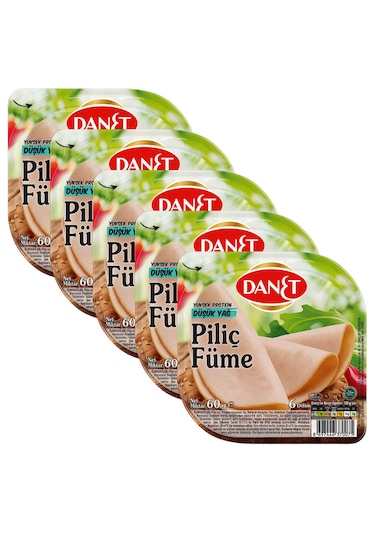 Danet Piliç Füme Dilimli 5 x 60 G