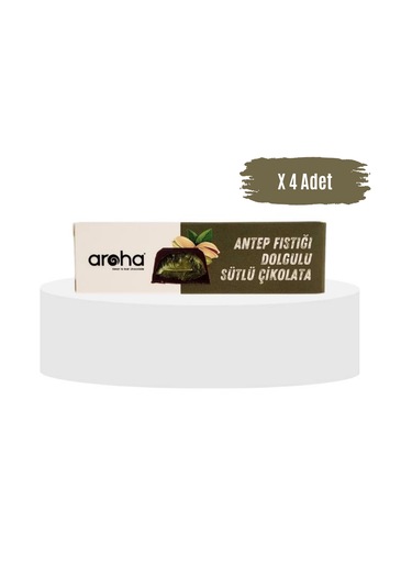Antep Fıstığı Dolgulu Sütlü Çikolata - 38 G X 4 Adet