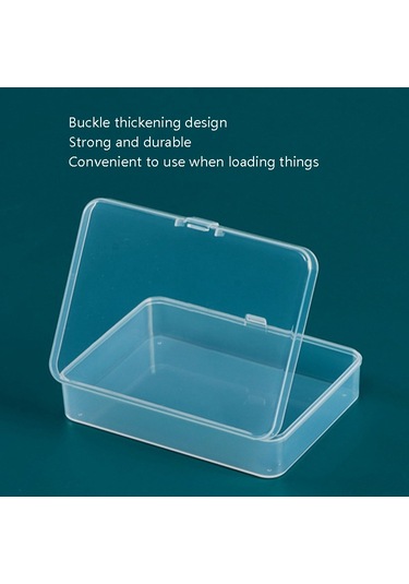 Sones 10 Adet Dikdörtgen Pp Plastik Kutu Şeffaf Ambalaj Kutusu Kapaklı Plastik Parçalar Donanım Alet Saklama Kutusu