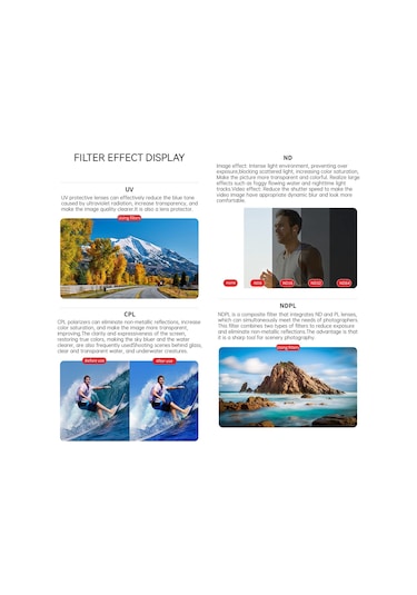 Insta360 Ace Pro Jsr Ace Pro Kb Serisi Kamera Lensi Filtresi İçin, Filtre: 3'ü 1 Arada Cpl Nd8 Nd16 Diğer