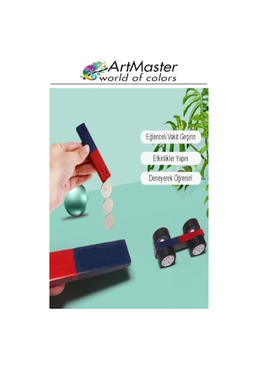 Çubuk Mıknatıs 10 Adet Deney Malzemesi Kırmızı Mavi Boyalı Okul Projeleri İçin I Şekilli Manyetik Çubuk Mıknatıs