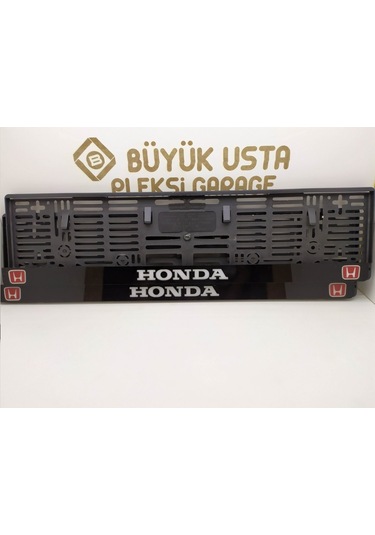 Honda Logolu Yazılı Pleksi Takmatik Plakalık Takımı 2'Li Set 548332005