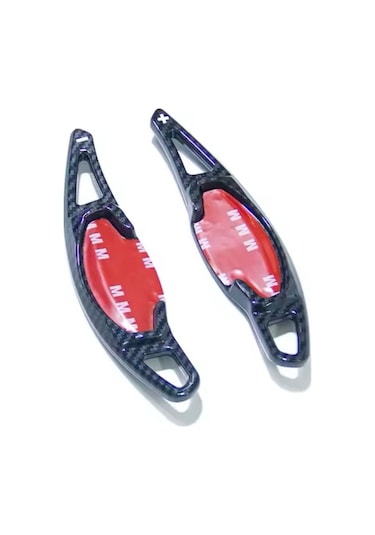 Honda Civic Fn1 Siyah Karbon F1 Kulakçık Vites 2022-2025 Kırmızı