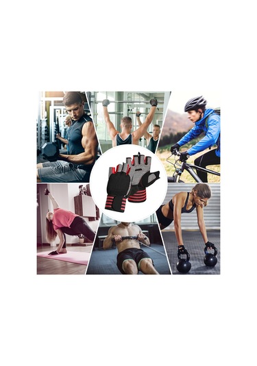 Yuntech01 Mavi Uzun Bilek Kordonlu Silikonlu Yarı Parmak Eldiven - Spor, Yürüyüş, Dağcılık, Yoga Ve Ağırlık Antrenmanı İçin Dayanıklı Ve Konforlu L Bedeni Mavi