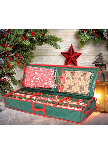 Mufunye Noel Paket Kağıdı Depolama Kutusu, Su Geçirmez Pe Malzeme, Ayarlanabilir Kemer Ve Transparan Cep, Yatak Altı Saklama, Noel Dekorasyonlarını Düzenle Yeşil Mufunye Noel Paket Kağıdı Depolama Kutusu, Su Geçirmez Pe Malzeme, Ayarlanabilir Kemer Ve Transparan Cep, Yatak Altı Saklama, Noel Dekorasyonlarını Düzenle Yeşil
