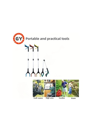 Oldfriend 4 Renk Seçeneği Gri Beyaz Hafif Alüminyum Döner Tutamaklı Çöp Maşası